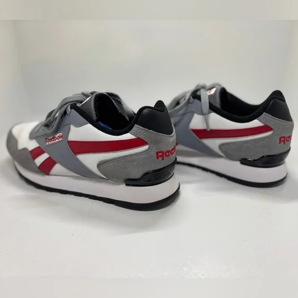 Reebok Classic Leather Gray Red Sneakers Men’s 9 - Picture 4 of 11
